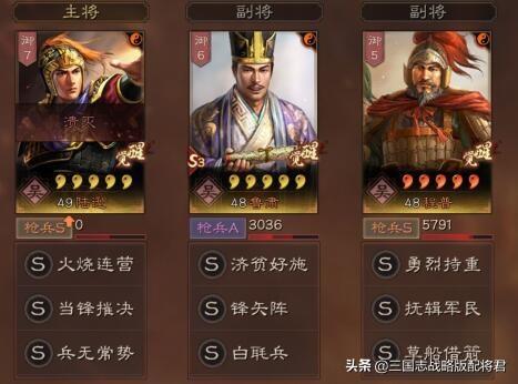 三国志战略版平民吊打吴枪的配置，这套肉弓强无敌