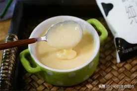 用白糖做面包炼乳酱，奶香细腻，和三明治清甜夹心，口感不错哟图片