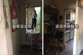 她带儿子住进45㎡学区房：两室无厅老破小变2室2厅，拯救奇葩户型图片