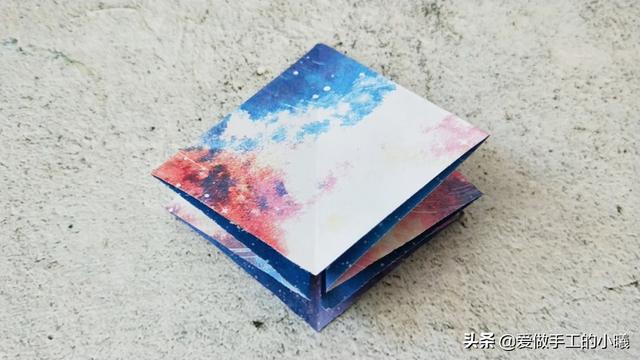 五角星钻石折纸教程图解，好玩又好看，快来试试！