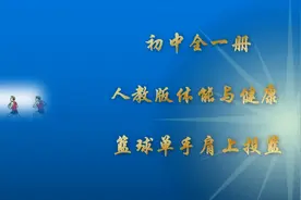 农村小学体育常规课《篮球单手肩上投篮》图片