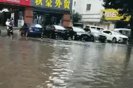沂水大雨袭城！风雨中，那些身影令人感动！图片