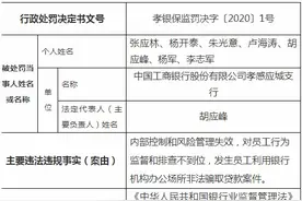 工行一支行被罚50万：员工利用办公场所非法骗贷图片