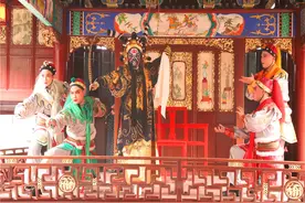 浙江宁海强蛟镇：古戏台上演“耍牙”绝技图片