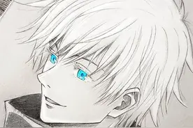 画师大佬热衷黑白手绘，只在眼睛处涂颜色，却让动漫角色活了过来图片