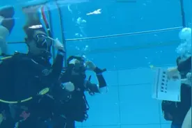 疫情之下 波兰潜水者们在全球最深的潜水池里潜水视频封面