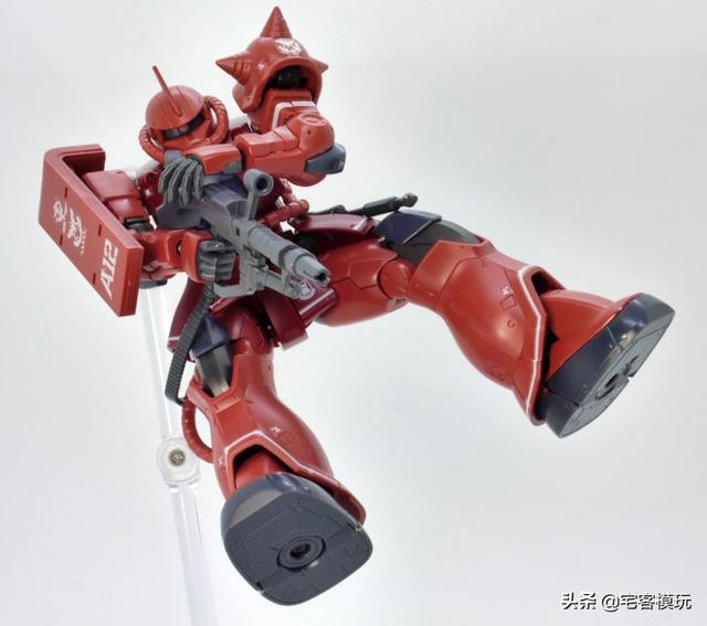 模玩测评：转11区测评系列 HG GTO 夏亚专用扎古II 红色彗星Ver.