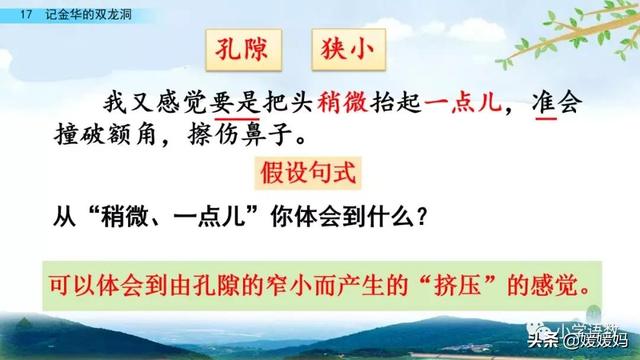 四年级下册语文第17课《记金华的双龙洞》图文详解及同步练习