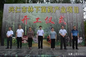 兴仁市林下菌药产业建设项目开工图片
