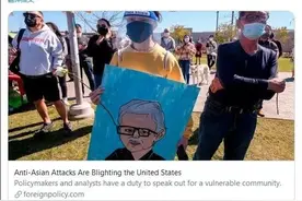 多贱啊！美国反亚裔犯罪激增，华裔女记者：必须警惕中国宣传攻势图片