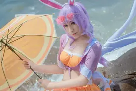 公孙离泳装密橘之夏cosplay，清纯美丽，俏皮可爱小姐姐！图片