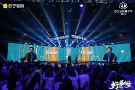 苏宁双十一的舞台上，罗永浩交棒贾乃亮图片