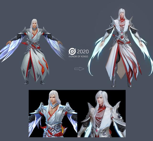 王者荣耀凤求凰再优化，三款原画对比，移花接木把脸p在了身子上