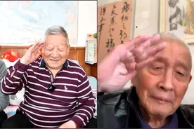 时隔67年再“相见”，两位抗美援朝老兵互敬军礼图片