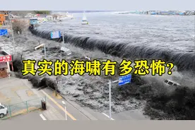 海啸的破坏力有多大？日本海啸的画面被曝光，人类像蚂蚁一样逃窜图片