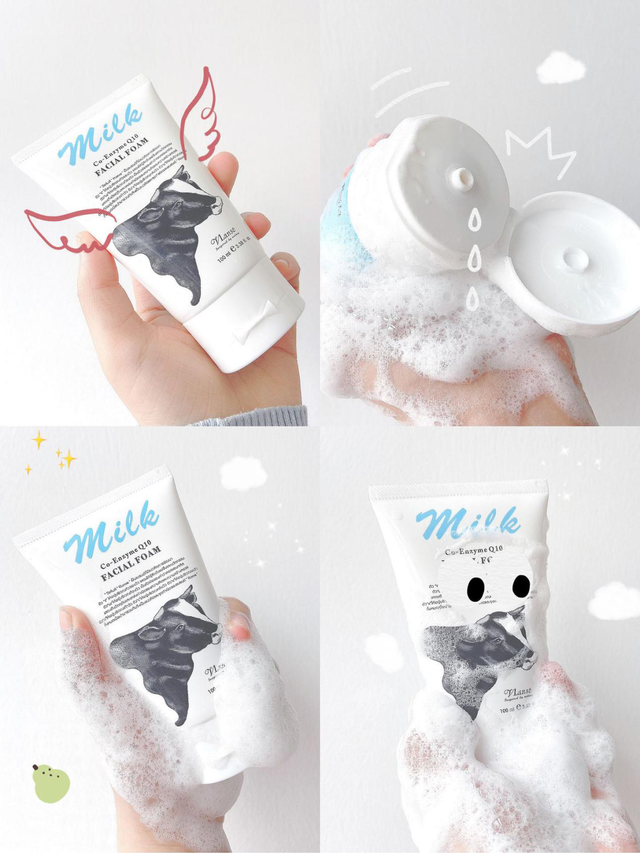 泰国清洁力max的牛奶洗面奶，越洗越白，好用到忍不住囤货