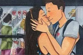 夫妻久别重逢，男人见到妻子的第一反应，暴露了他想你的程度图片