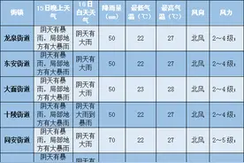龙泉驿天气：今天到明天，大雨到暴雨！图片