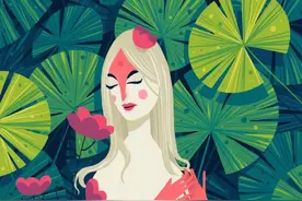 一组利用冷暖对比创作出的人物主题插画作品图片