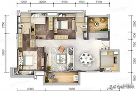 终于收集齐！25个常见的140㎡级户型（多图），哪个更好？图片