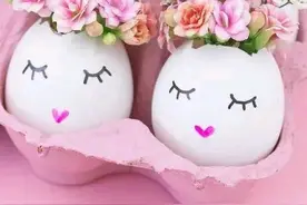 蛋壳创意手工，大人小孩都可以，成品非常好看图片