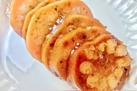 莲藕别再炒着吃了，教你做香甜软糯的桂花糯米藕，大人孩子都爱吃图片