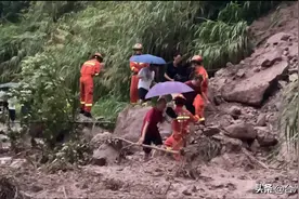 安全救出！临海杜桥发生山体滑坡7人被困 消防、交警、派出所紧急救援图片