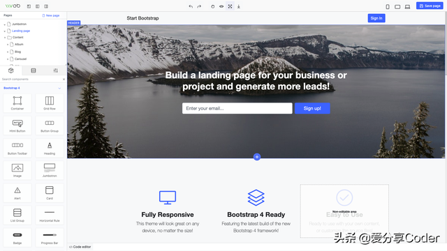 下一代开源免费无需编码的Web Builder框架,它来了