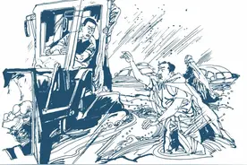 老韩讲了一个故事：铲车司机图片