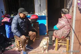 相依为命的爱犬意外走失，老人边哭边寻找：它就是我的命根子图片