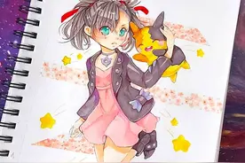 喜欢用马克笔画动漫吗？这样通透的叠色效果可不多见 被大大征服图片