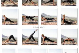 9套流瑜伽序列每天坚持练，暴汗减肥很有效图片