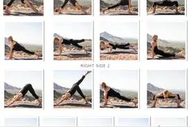 9套流瑜伽序列每天坚持练，暴汗减肥很有效图片