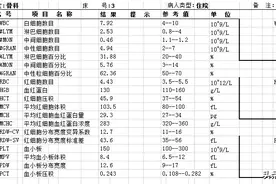病人到医院看病一般要查血常规这里教你怎样看血常规报告单图片