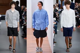 “衬衫+短裤”春夏很时髦的穿法，打造文艺潮男范，这样搭不平庸图片