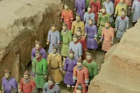 兵马俑颜色还原后，整个世界都为之轰动，有一种颜色至今难以复原图片