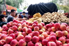 大连早市物价：水果便宜桃子价低，海产品少人买，卖家说鲜活没事图片