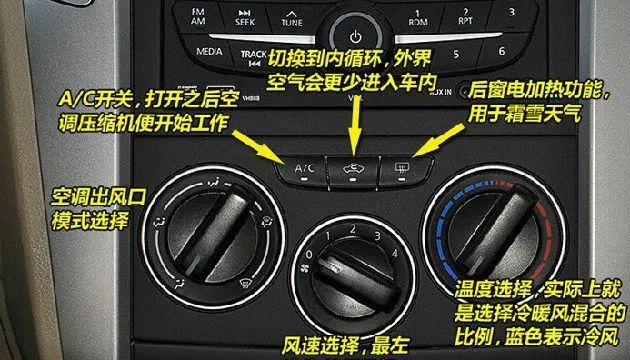 dual是什么意思车上的空调a/c,关于汽车空调的按键和旋钮,你真的全部
