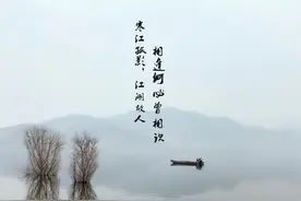 寒江孤影，相逢何必曾相识图片