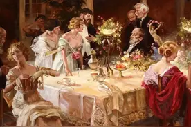 聊点艺术 | 从世界名画中，看法国和欧洲的食与宴图片