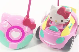 Hello Kitty 遥控玩具 试玩凯蒂猫玩具车视频封面