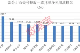 小而美科技股名单出炉，PEG法筛出价值低估股，7股一致上涨空间超80%图片