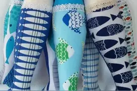 布艺制作丨布偶小鱼的百变做法，色彩丰富的装饰小物，可爱图片