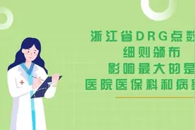 浙江省DRG点数法细则颁布，影响最大的是医院医保科和病案科图片
