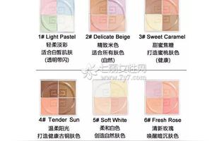 纪梵希四宫格散粉色号怎么选 教你挑选适合的色号图