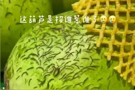 笑晕！河南一超市葫芦被掐满指甲印，店长：下次换成榴莲给大家掐图片