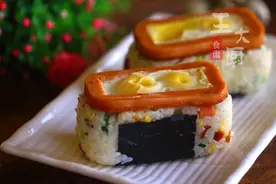 早安午餐肉便当早餐，精美可爱，超有胃口，做法很简单图片