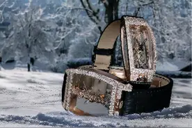 CORUM昆仑表金桥雪花镶钻对表，手腕上的冰晶撒糖图片