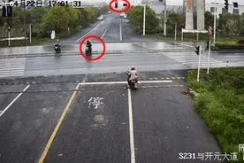 这个兴化男子骑电瓶车被撞飞却被认定全责！现场监控曝光图片