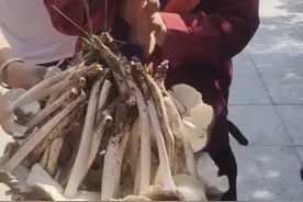 贵州男子山上捡鸡枞菌，沿街叫卖遭围堵，1800买走，男子笑嘻嘻图片